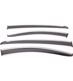 Sunplex TOYOTA Uyumlu COROLLA 2019 Sonrası Chrome Style 4 Lü Set Kromlu Cam Rüzgarlığı Ön Ve Arka Parça