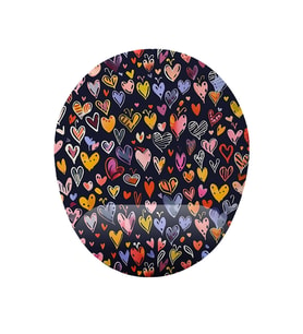 Kalp Desenli Bilek Destekli Mouse Pad