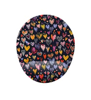 Kalp Desenli Bilek Destekli Mouse Pad (Çok Renkli)