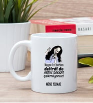 Kişiye Özel Herkes Delirdi Tasarım Esprili Beyaz Kupa Bardak
