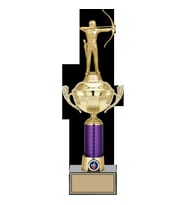 ODAK KUPA - Figürlü Kupalar - Okçu Figürlü Kupalar FG-060 C - 41 cm