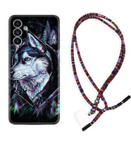 Samsung A23 A31 A32 A50 A51 A52 A53 A70 Kılıf Boyun Asklı Rasta Silikon Dog Eyes 1761