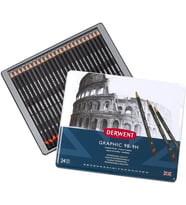 Derwent Graphic Set 24'lü Dereceli Kurşun Kalem Çizim Seti / 34202