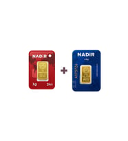 Nadir Gold 24 Ayar 3,5 Gram Külçe Altın (1 Adet 2,5 Gram Külçe Altın + 1 Adet 1 Gram Külçe Altın )