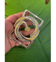 9X7 CM PLASTİK GÜMÜŞ RENK ÇANTA TOKASI KEMER TOKASI