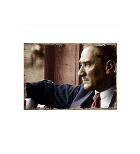 35cmX50cm Ahşap Tablo Mustafa Kemal ATATÜRK