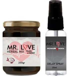 Süper Erkek Macun 250 Gr + Mr Love 30 Ml Uzun Deneyim Sprey