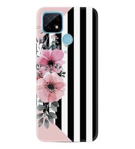 Realme C21 Kılıf Desenli Silikon Flowers 4 1390