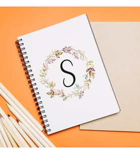Baş Harf Tasarımlı Defter Kişiye Özel
