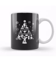 Stranger Things Christmas Tree Silhouette Kupa Bardak Porselen