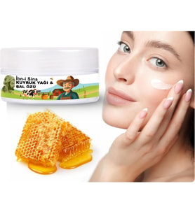 Ibn-I Sina 50 ml Kavanoz Kuyruk Yağı ve Bal Özü / Yüz Bakım