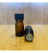 Siyah Kapaklı KAhverengi  Içten Damlalıklı Cam Şişe 5 Ml  , 5 cc Kolonya Tıpalı Cam Şişe x 6 Adet