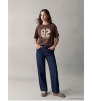 LCW Kids İndigo Wideleg Taşlı Kız Çocuk Jean Pantolon