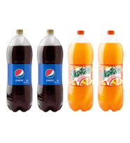 Pepsi Kola 2,5 lt 2 Ad ve Yedigun Portakal 2,5 lt 2 Ad 4 lu Karma Paket