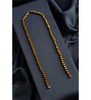Hematit Doğal Taş Parlak Gold Altıgen Kesim 5x5mm Dizi [AA]