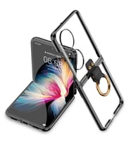 Huawei P50 Pocket Kılıf Zore Yüzüklü Kıpta Kapak Huawei P50 Pocket GKK