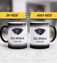 Özel Güvenlik Tasarımlı Kişiye Özel Güvenlik Sihirli Kupa Bardak