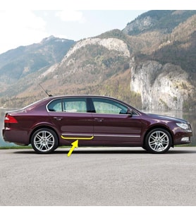 Skoda Superb 2 2009-2013 Sağ Arka Kapı Krom Çıtası 3T0853754