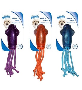 Pawise Mürekkep Balığı İpli Köpek Oyuncağı 14X8X3.5 cm