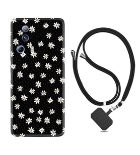 Xiaomi Mi 13 Lite Kılıf Resimli Boyun Askılı İpli Desenli Silikon Series Papatyalar 1866