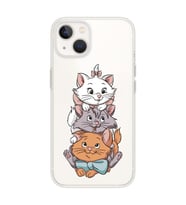 Iphone 14 Uyumlu Marie Kedi Tasarımlı Şeffaf Telefon Kılıfı