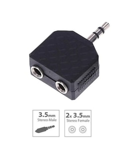 Jack Dönüştürücü - Stereo Jack Çoğaltıcı - Swat 1x2 - 3.5mm