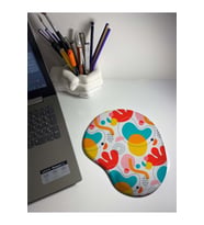 Renkli Desenli 2323 Bilek Destekli Mouse Pad