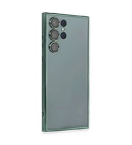 Samsung Galaxy S22 Ultra Kılıf Razer Lensli Silikon - Yeşil