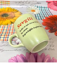 Sevgili Yazılı Kupa Bardak (Yeşil)