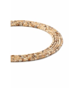 Jasper Doğal Taş Parlak Silindir Kesim 2x2mm Dizi [AA]
