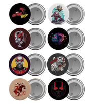 Ant Man Çanta Rozeti Seti Ant-Man 8 Adet En Büyük Boy 5.8cm İğneli Broş