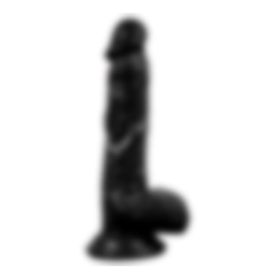 Konyax 21 cm Gerçekçi Dildo Siyahi