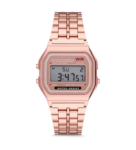 Unisex Dijital Rose Gold Kol Saati