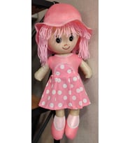 Şeker Pembesi Kız Bez Bebek 40cm