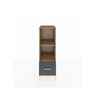 Kronos Dolap 2 Raflı Tek Çekmeceli 44x59x134 Çam-Antrasit
