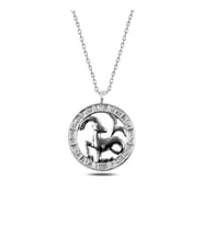 Oglak Burcu 925 Ayar Gümüş Kolye
