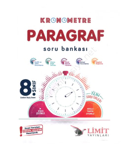 8. Sınıf LGS Kronometre Paragraf Soru Bankası Limit Yayınları