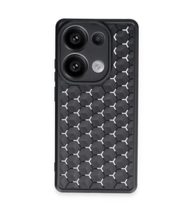Xiaomi Redmi Note 13 Pro 4G Kılıf Petek Silikon Kapak - Siyah