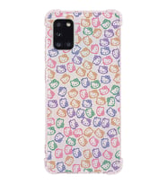 Samsung Galaxy A31 Uyumlu Köşe Korumalı Antişok Kapak Hello Kitty Tasarımlı Şeffaf  Kılıf