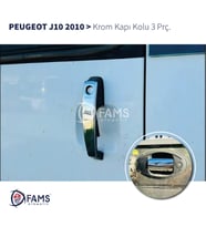 Peugeot J10 Krom Kapı Kolu 3 Parça 2010> Paslanmaz Çelik