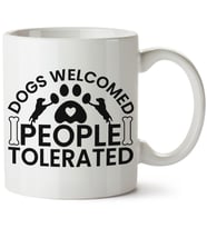 Köpek Baskılı Porselen Kupa Bardak