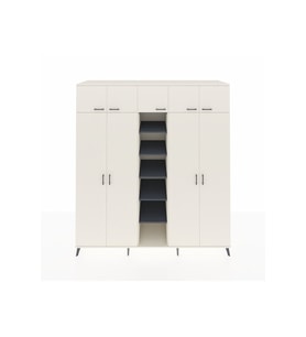 Kronos Dolap 12 Raflı 9 Kapaklı 2 Askılı 220x59x243 Aytaşı-Aytaşı/Antrasit