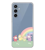 Samsung Galaxy S23 FE Uyumlu Teletubbies Desenli Şeffaf Telefon Kılıfı