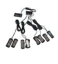 17 fonksiyonlu çakar lamba 12-30v 24 led 8 adet sarı*sarı set / LAPA548-1