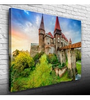 Tarihi Şato Kanvas Tablo 50 x 70
