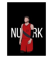 Jusuf Nurkic - 'nurk' - Portland Öncüleri Tablo Ahşap Poster Dekoratif