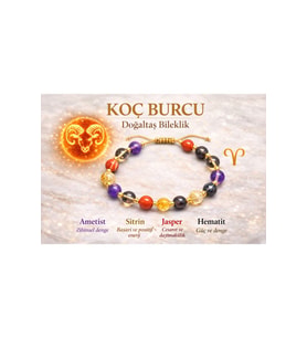 Koç Burcu Doğaltaş Bileklik