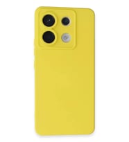 Newface Xiaomi Redmi Note 13 Pro 5G Kılıf Nano içi Kadife Silikon - Sarı