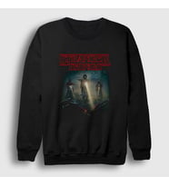Presmono Unisex Siyah Lost Stranger Things Sweatshirt 219458tt