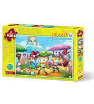 Art Puzzle Kids - 50 Parça Üç Küçük Kahraman Çocuk Puzzle